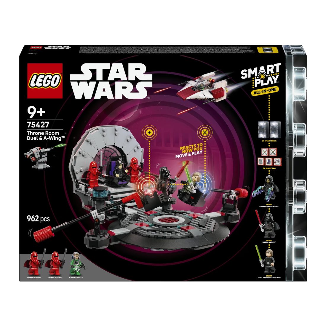 Photo of LEGO Star Wars SMART Play - Throne Room Duel & A-Wing (75427)