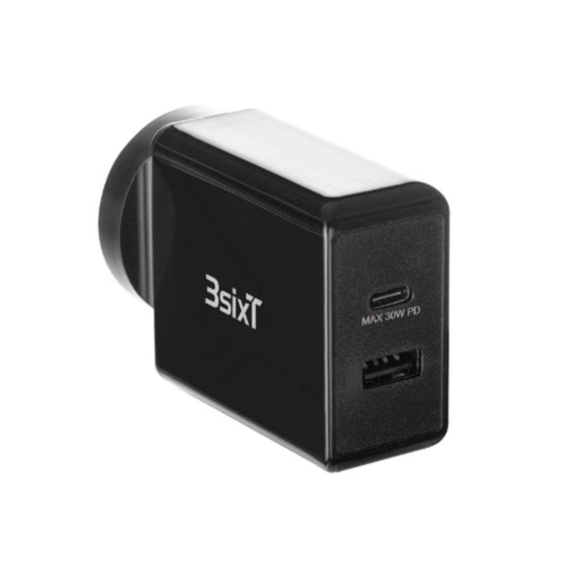 Photo of 3sixT Dual Port Wall Charger 30W USB-C PD - Black