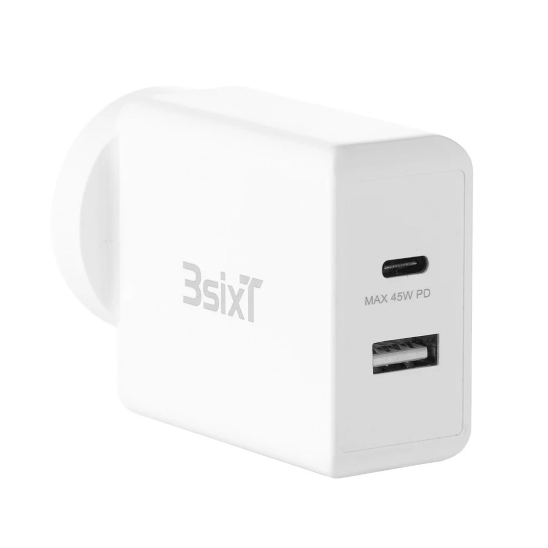 Photo of 3sixT Wall Charger 45W Dual Port USB-C 2.4A - White