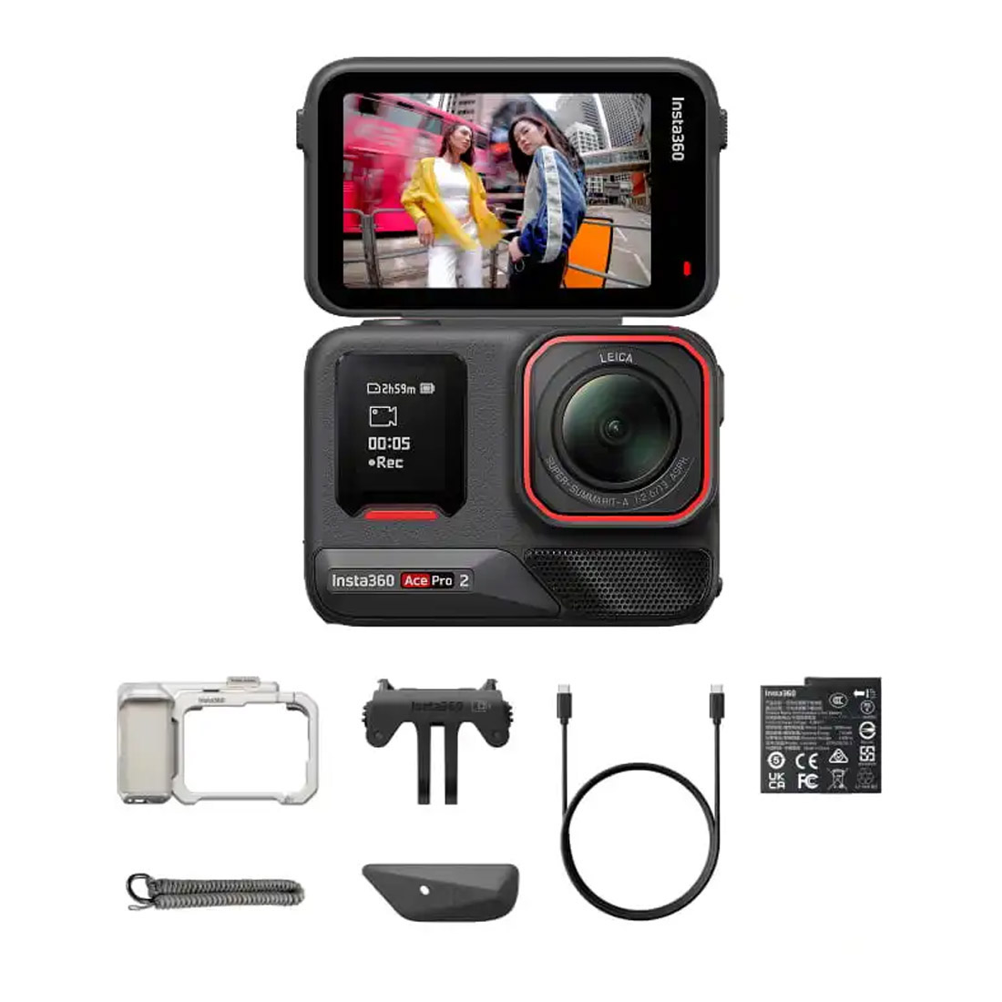 Photo of Insta360 Ace Pro 2 8K Action Camera Xplorer Bundle - Moonlight Silver