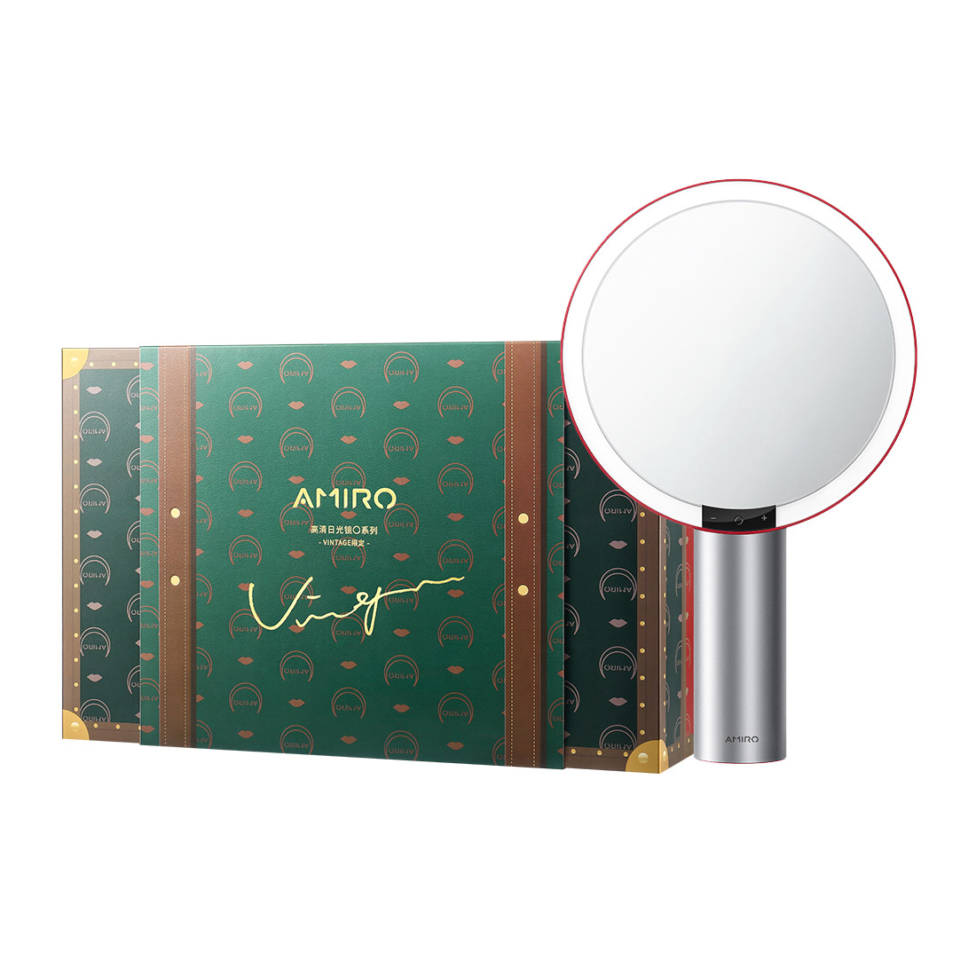 Photo of AMIRO Oath O2 LED Auto Illuminate Vanity Mirror (Limited Vintage Edition) - Red/Silver