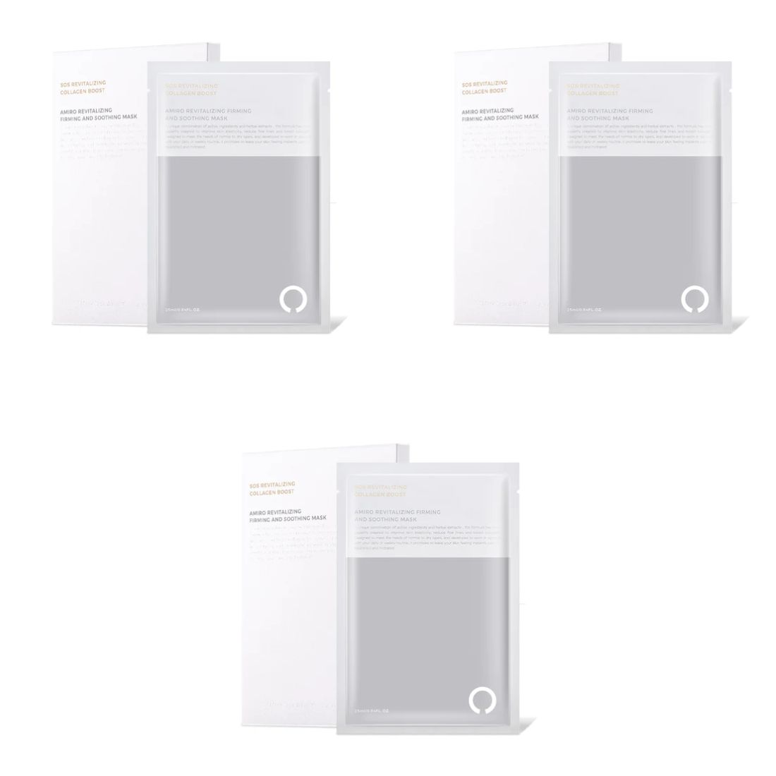 Photo of AMIRO Revitalising Firming And Soothing Mask (3 pack)