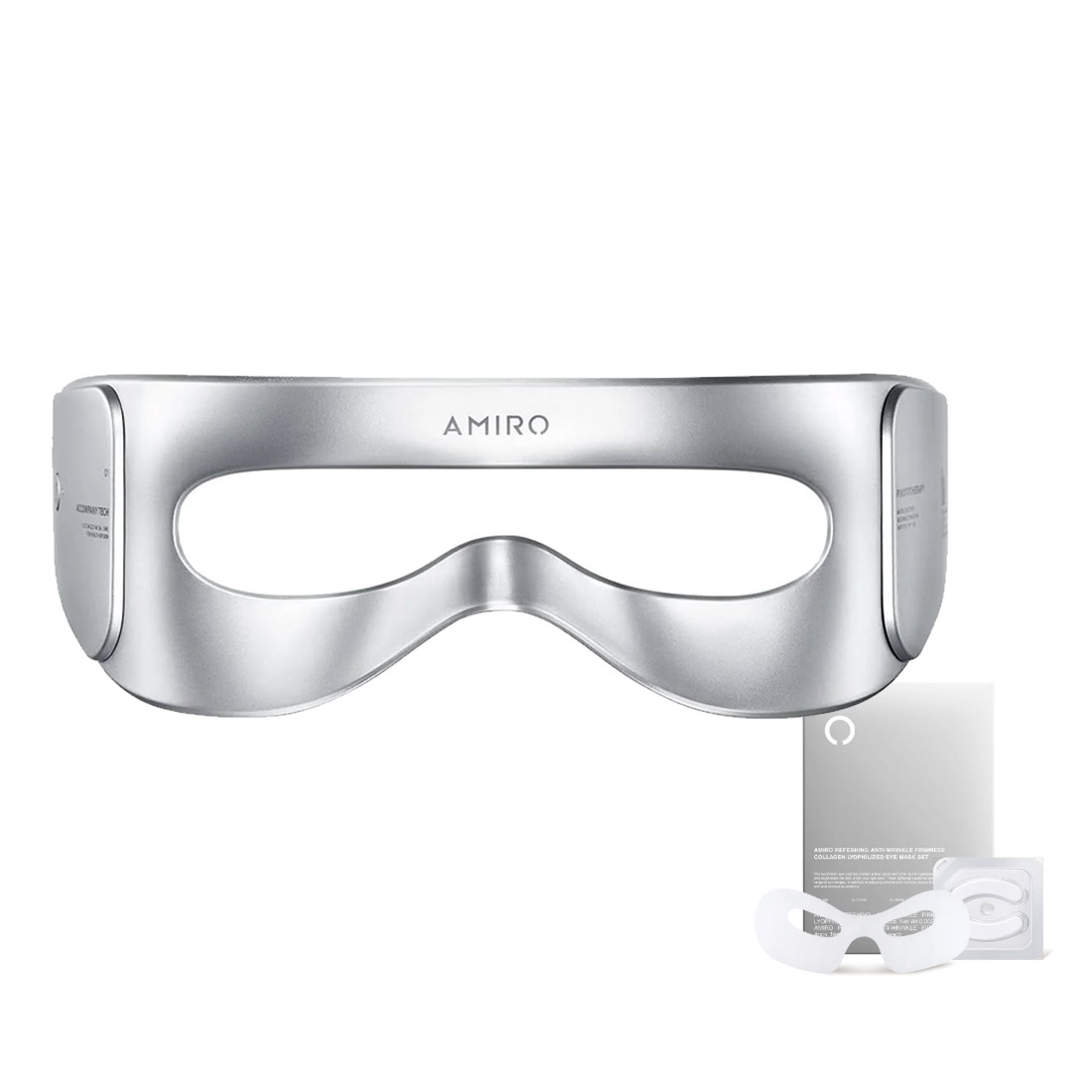 AMIRO Spectra LED Light Eye Mask ABYM02 W/ Eye Mask - Silver Grey-combo 