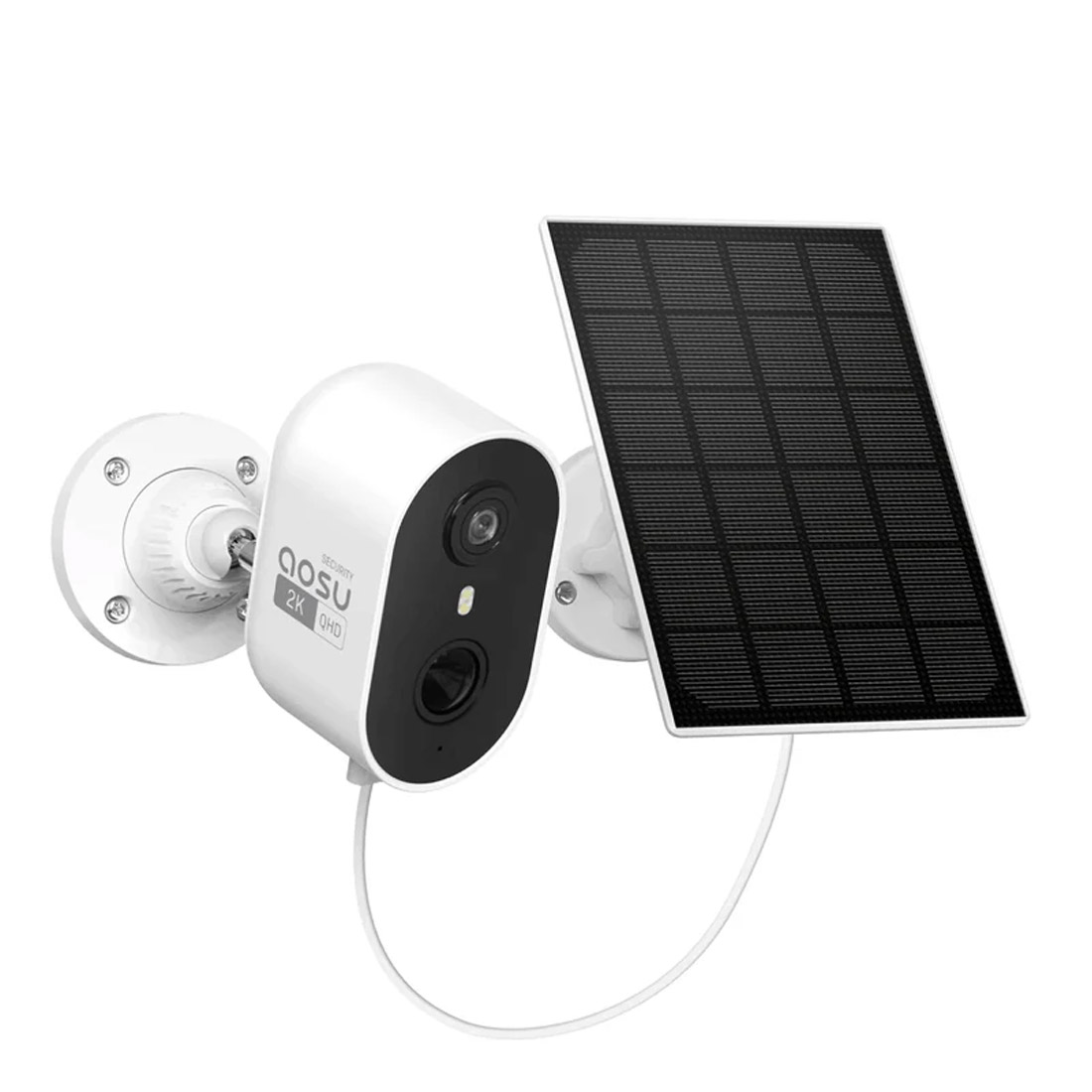 AOSU Smart Cam Lite 3MP Outdoor Solar-Powered Wireless Security Camera ...