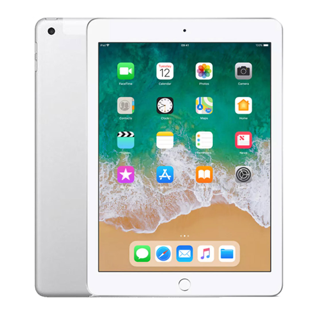 Apple iPad 9.7" 32GB Wi-Fi + Cellular (6th Gen, A1954) - Silver [Refurbished] - Excellent