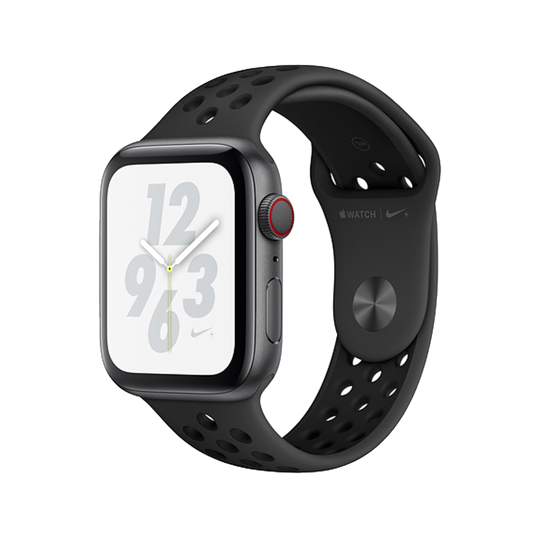 Apple Watch Series 4 44mm Space Gray Aluminum Case w Black Nike Sport Band (GPS + Cellular) [Refurbished] - Excellent