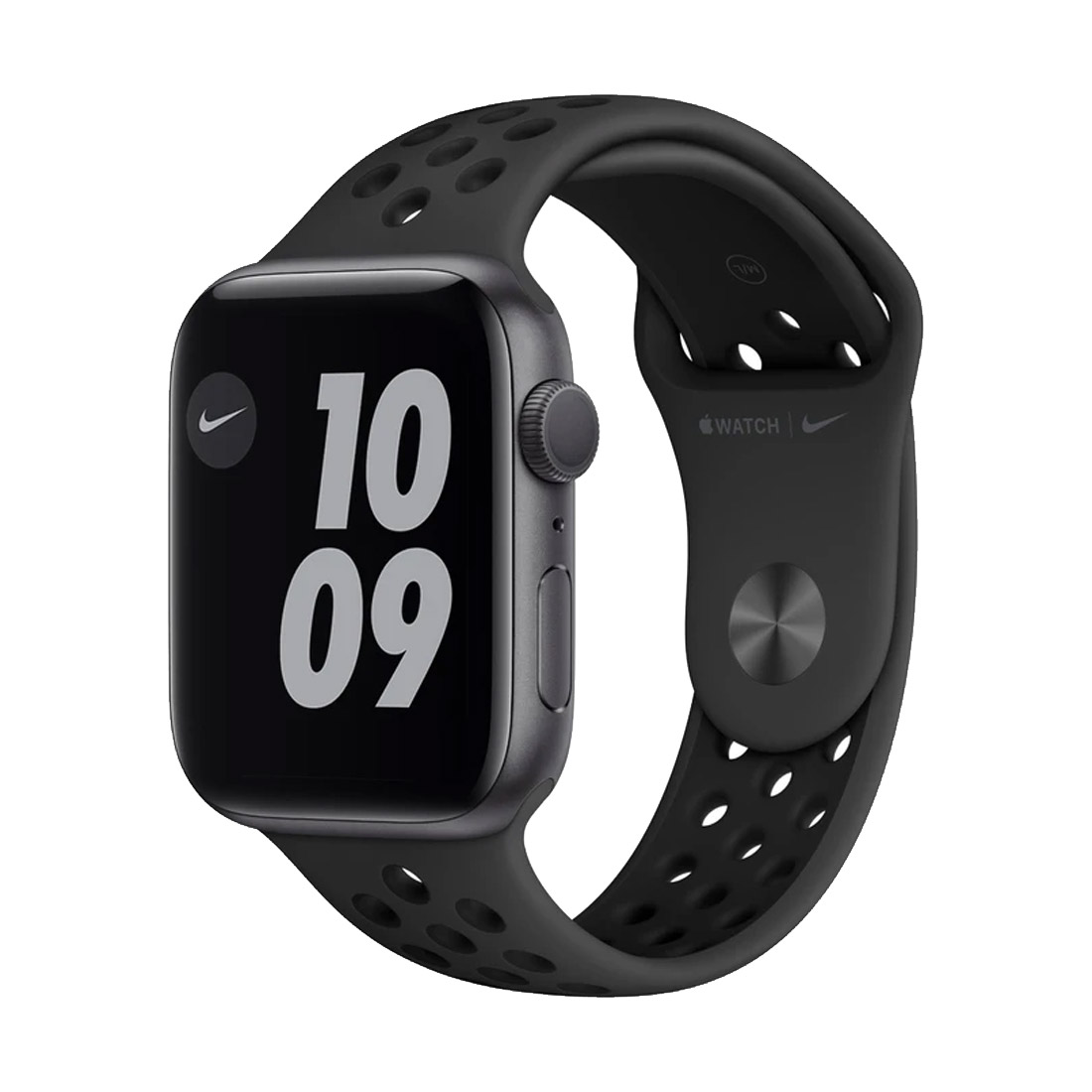 Apple Watch Series 6 44mm Space Grey Aluminum Case w/ Black Nike Sport Band GPS [Refurbished] - Excellent