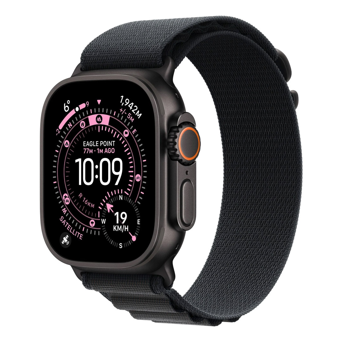 Photo of Apple Watch Ultra 3 49mm GPS + Cellular Black Titanium Case w/ Black Alpine Loop (Small)