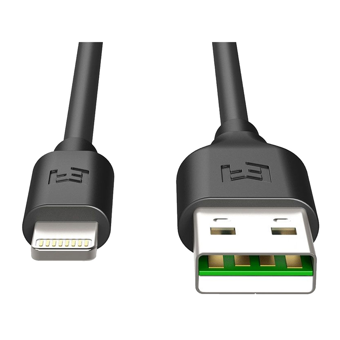 EFM 2m Flipper USB to Lightning Charge & Sync Cable - Black [Refurbished] - As New