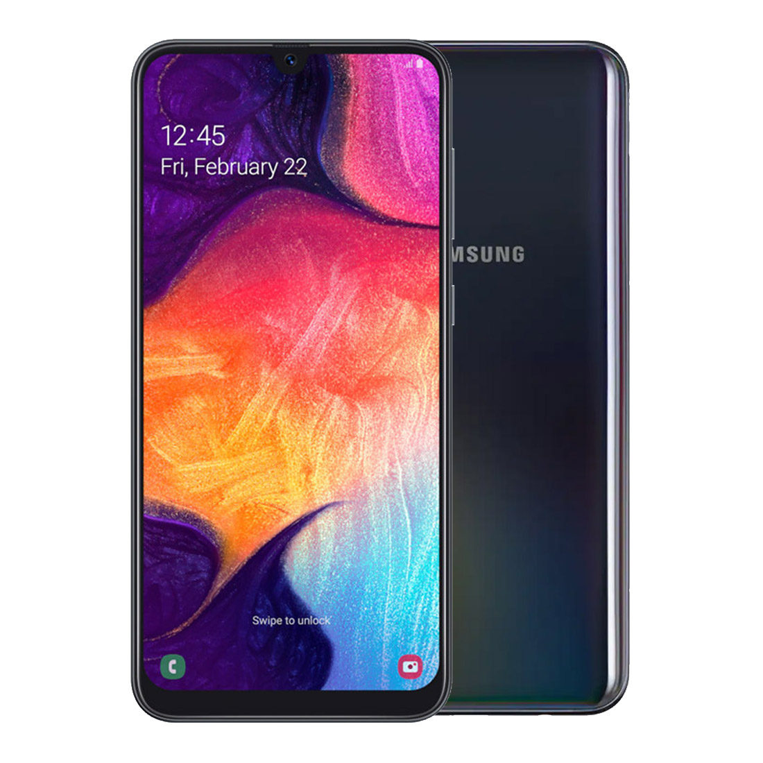 Samsung Galaxy A50 (6.4", 25MP, 64GB/4GB, Opt) - Black [Refurbished] - As New