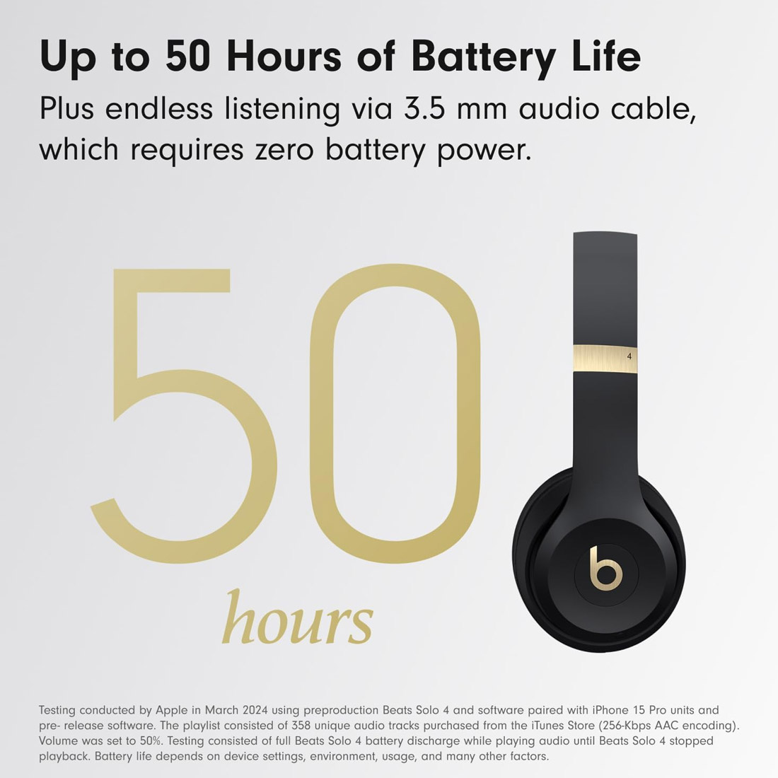 美品 Beats Solo 4 ブラック ゴールド Beats by Dr. Dre Solo 4 Wireless Headphones (Black and Gold