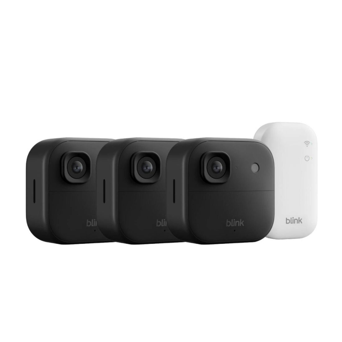 Blink Outdoor Camera 2K+ (Newest Model) 3 Camera System - Black