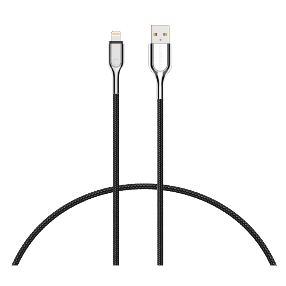 Cygnett Armored 2.0 Lightning to USB-A Cable 10cm (5A/100W) - Black