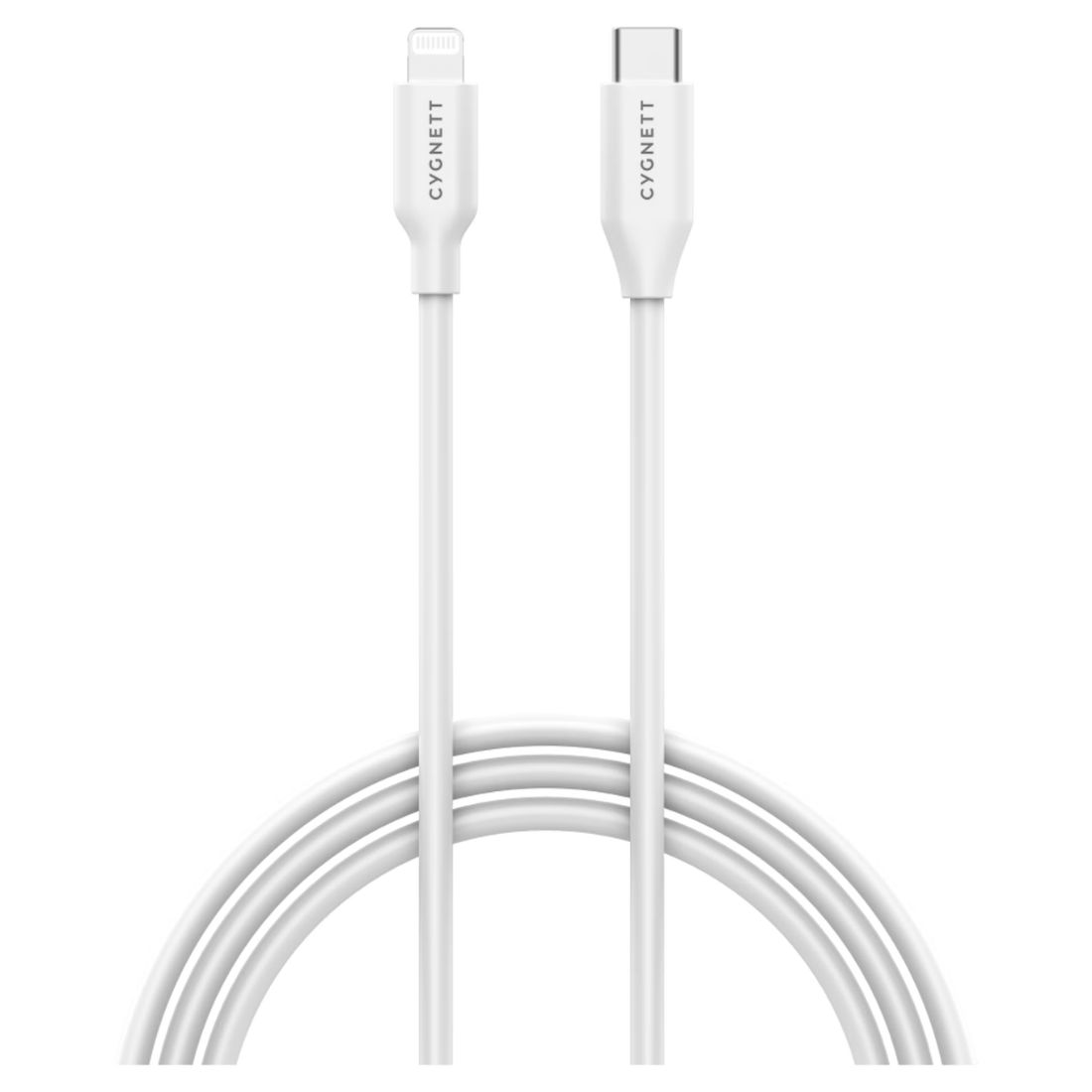 Photo of Cygnett Essential 1m Lightning to USB-C PVC Cable - White