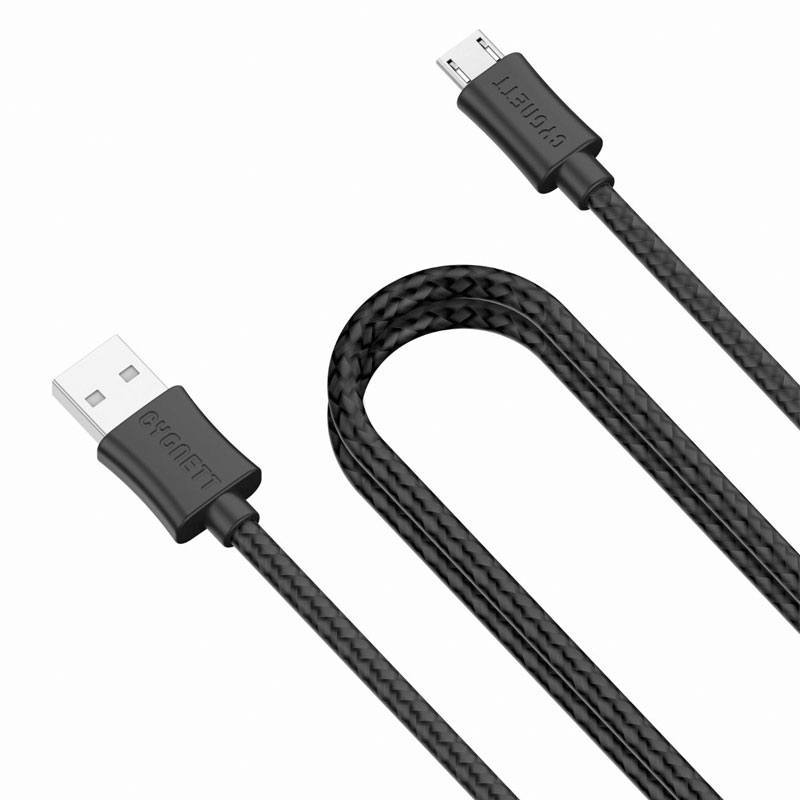 <mark>Cygnett</mark> Source <mark>2M</mark> Braided <mark>USB</mark> to Micro <mark>USB</mark> Cable - Black