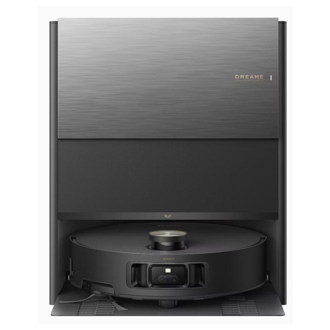 Dreame Aqua 10 Roller Robotic Vacuum and Mop - Black-Front 