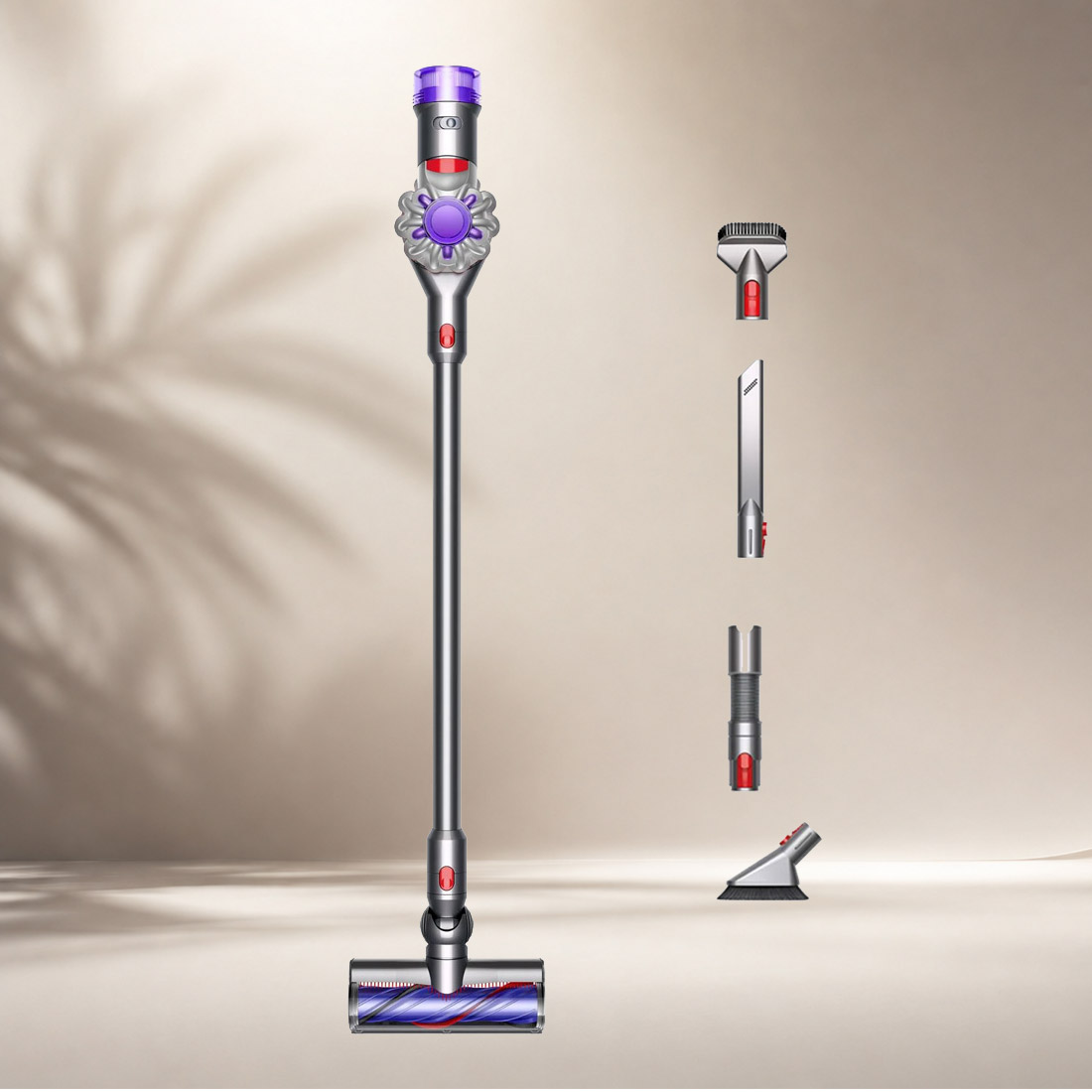 Photo of Dyson V8 Advanced Stick Vacuum with Car Cleaning Kit 626439-01 - Silver