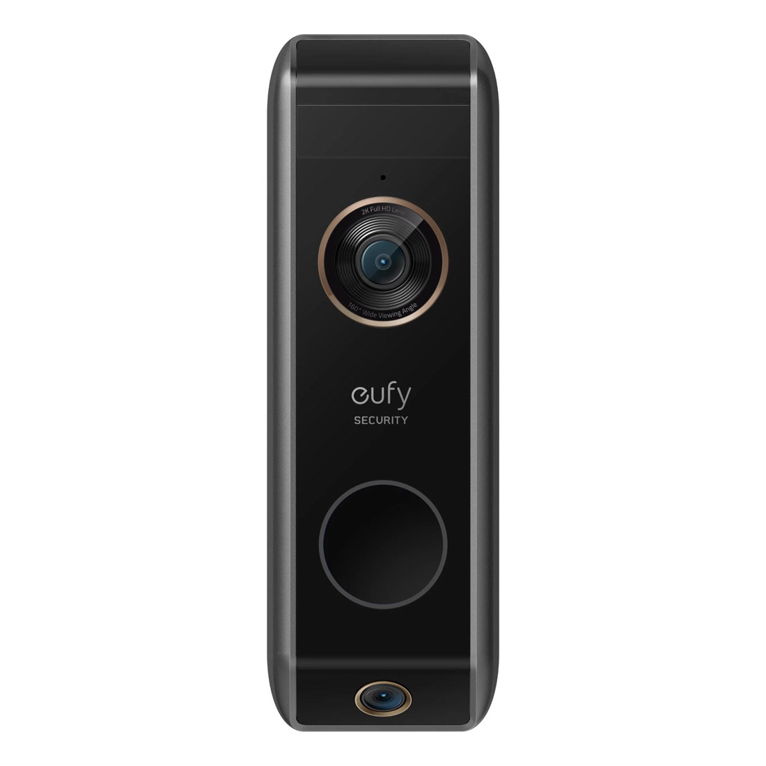 eufy Security Wireless Dual Camera Doorbell 2K (Add-On) Black [refur ...