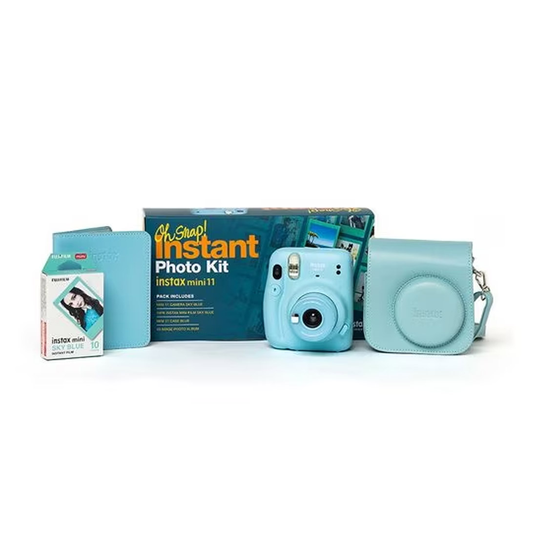 Fujifilm Instax Mini 11 Instant Camera Photo Kit - Blue | Mobileciti