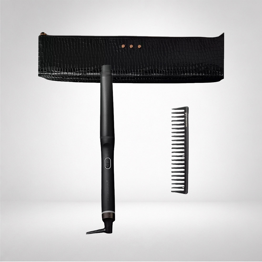 Photo of ghd Chronos Curve Conical Professional 28-23mm Curling Wand Gift Set - Black