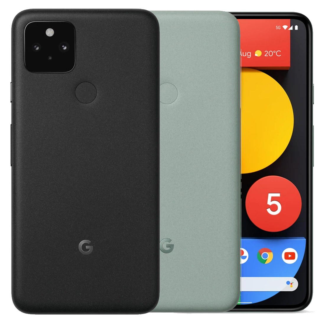 Google Pixel 5 128GB Unlocked – Just Black GTT9Q 5G Android Phone (Open Box)