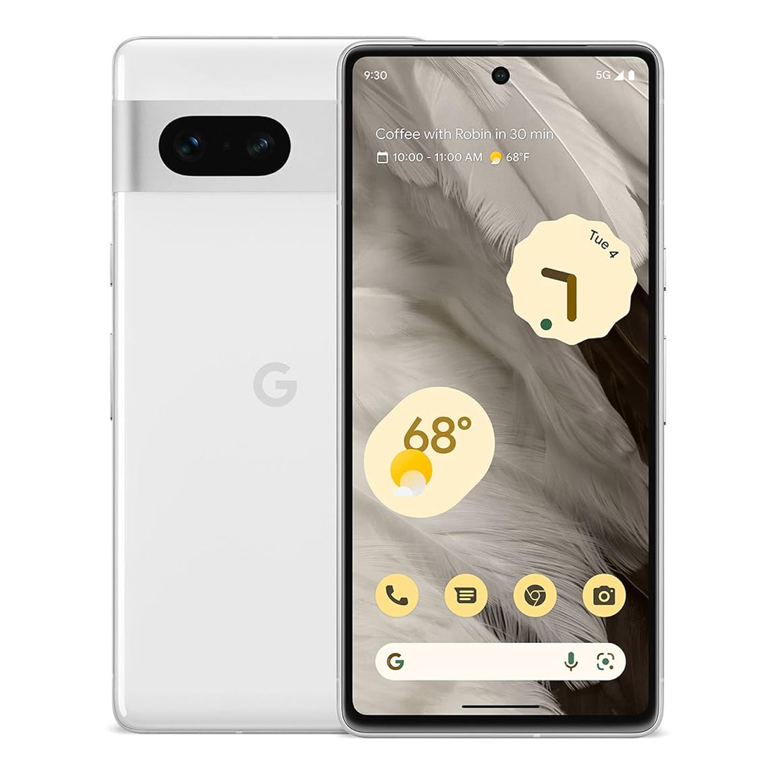 Google Pixel 7 5G (Dual Sim, 6.3 inches, 128GB/8GB, Global Version)  - Snow-combo 