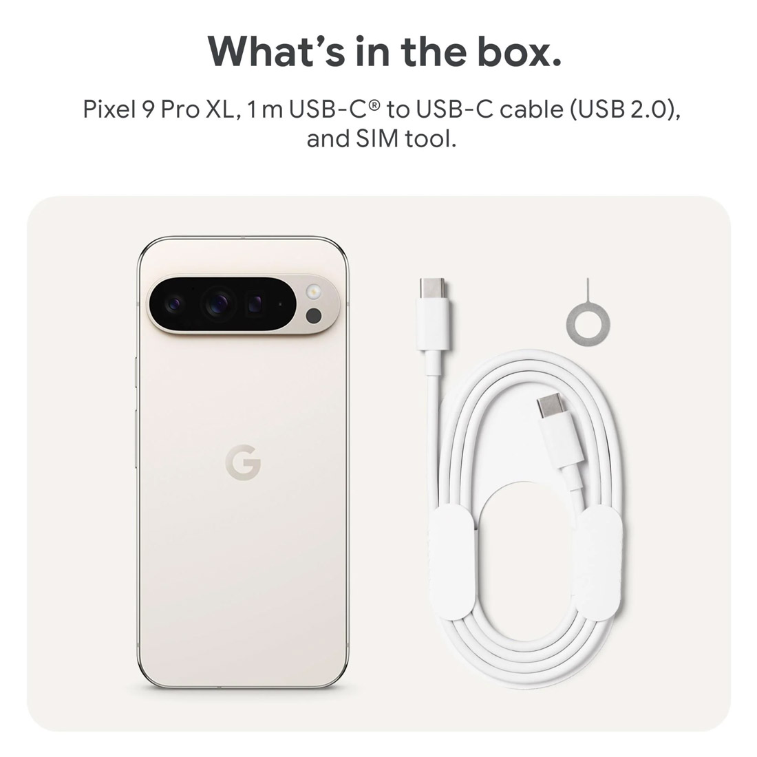 Google Pixel 9 Pro XL 5G (Dual Sim, 256GB/16GB, 6.8'') - Porcelain