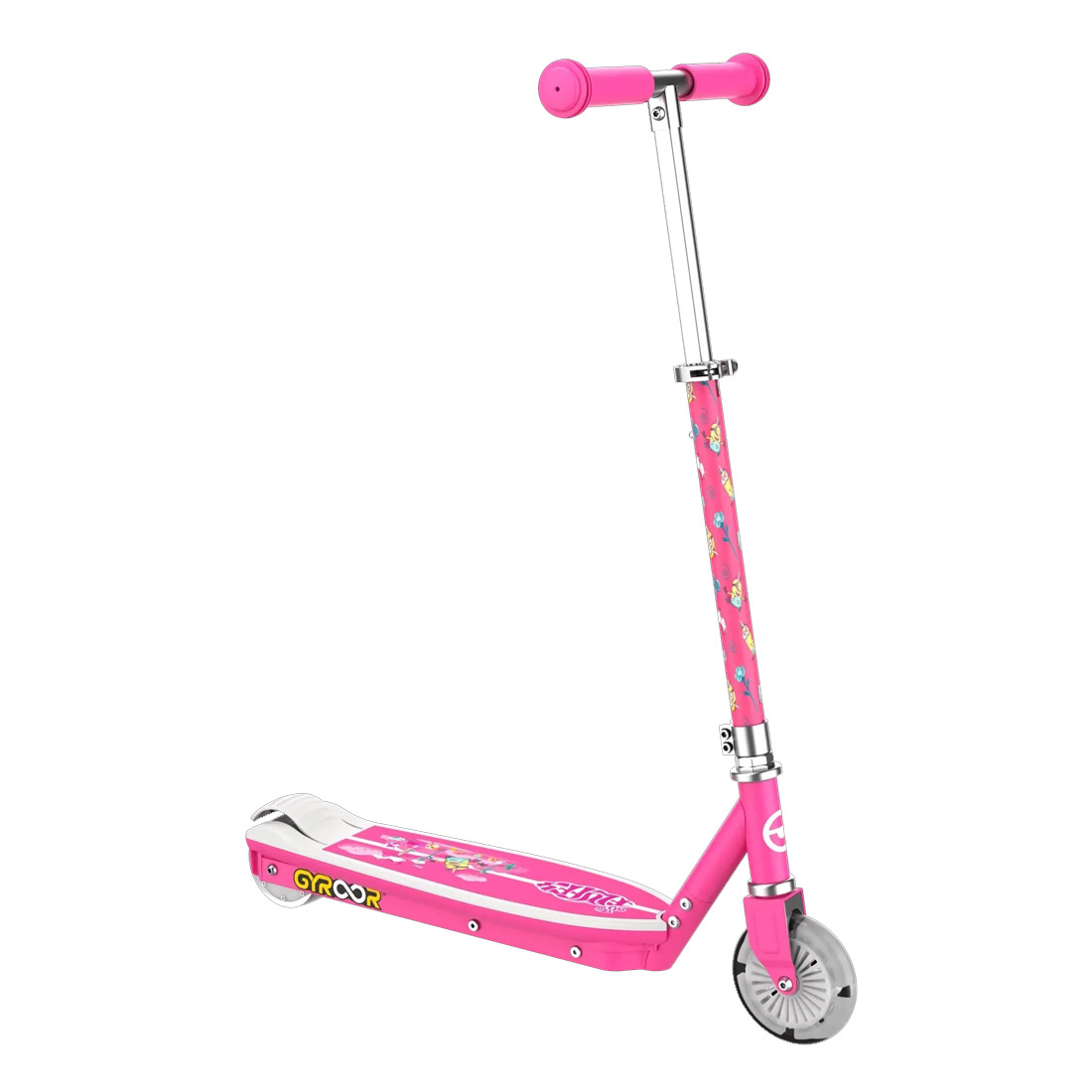GYROOR Minions KS2 Electric Kids Scooter - Pink-main 