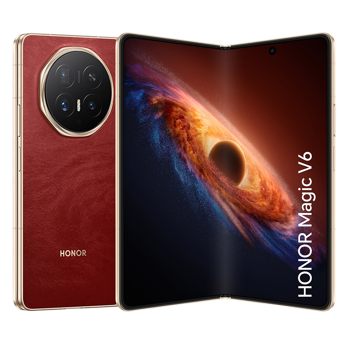 HONOR Magic V6 5G (Dual Sim, 512GB/16GB, Fold, AU Version) - Red-combo 