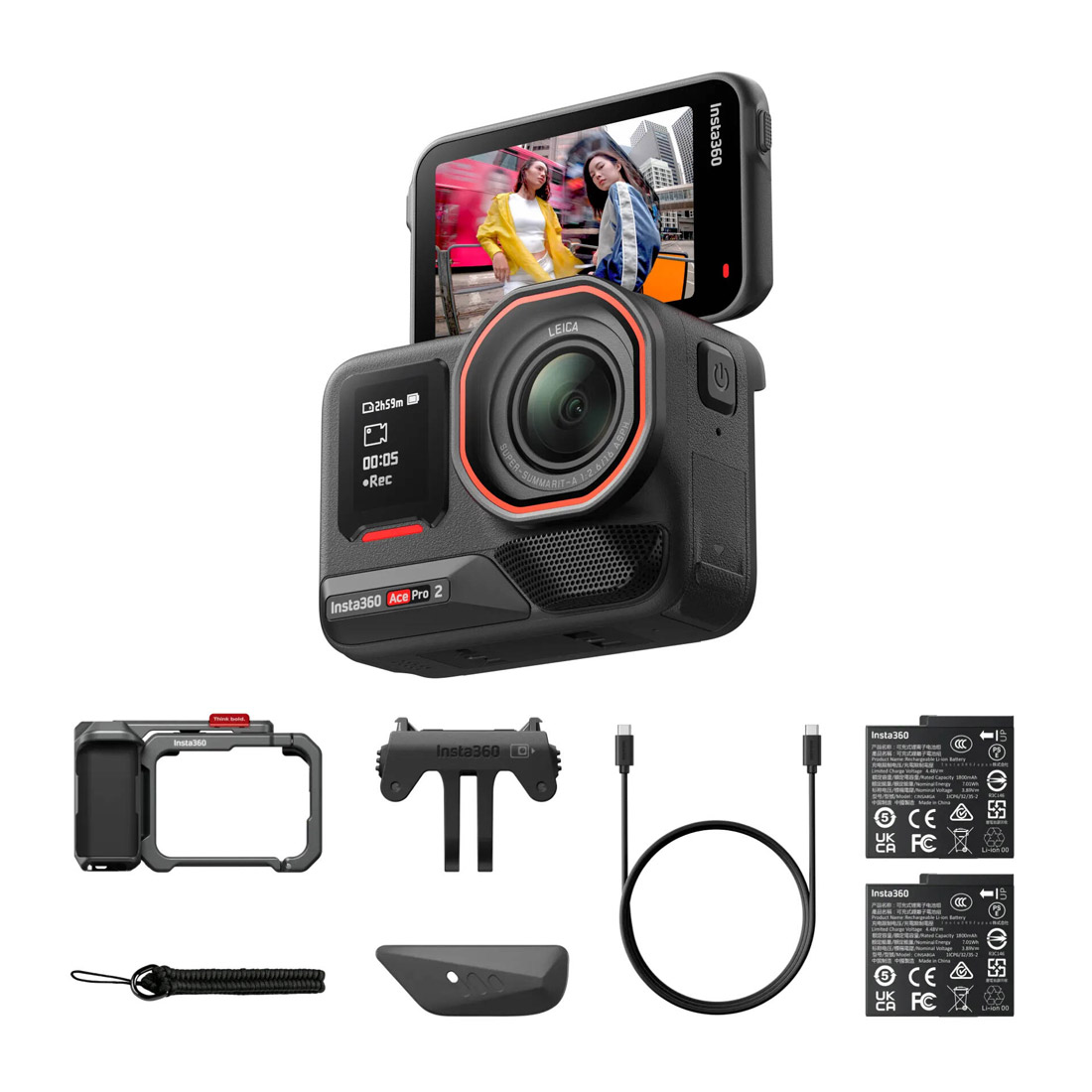 Insta360 Ace Pro 2 Dual Battery Bundle-front 