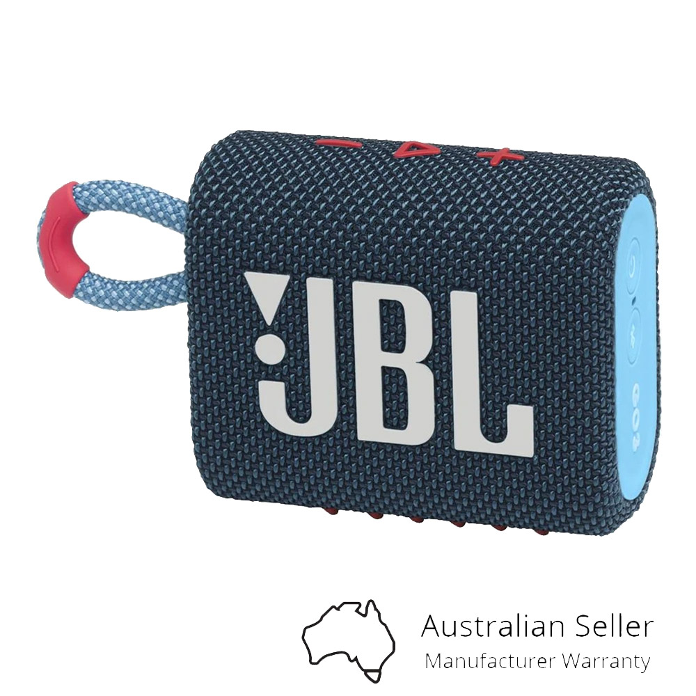 JBL Go 3 Portable Mini Bluetooth Speaker - Blue/Pink