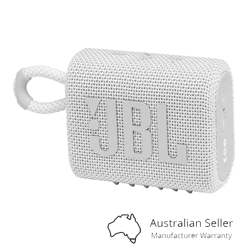 JBL Go 3 Portable Mini Bluetooth Speaker - White