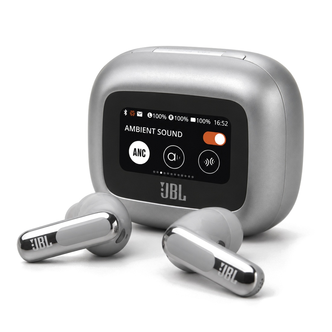 Photo of JBL Live Flex 3 True Wireless ANC Earbuds w/Screen - Silver