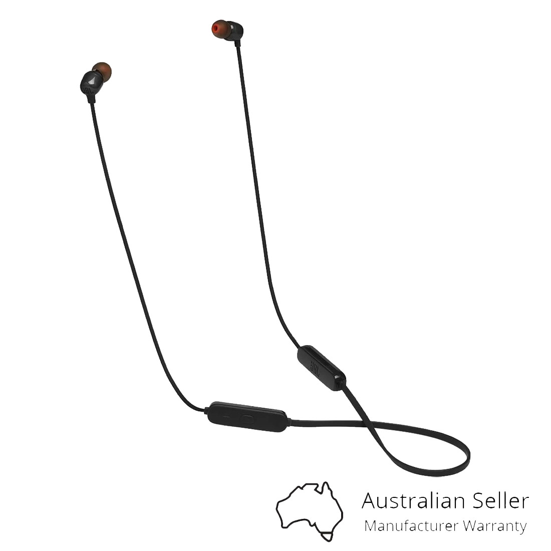 JBL Tune 115BT Wireless In-Ear Headphones - Black