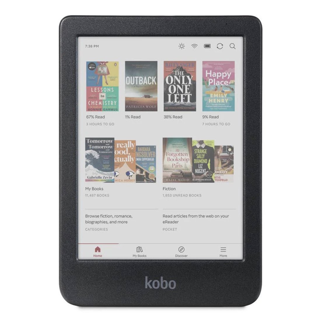 Kobo Clara colourブラック 本体 Kobo Clara Colour eReader (6'', 16GB, N367-KU) - Black