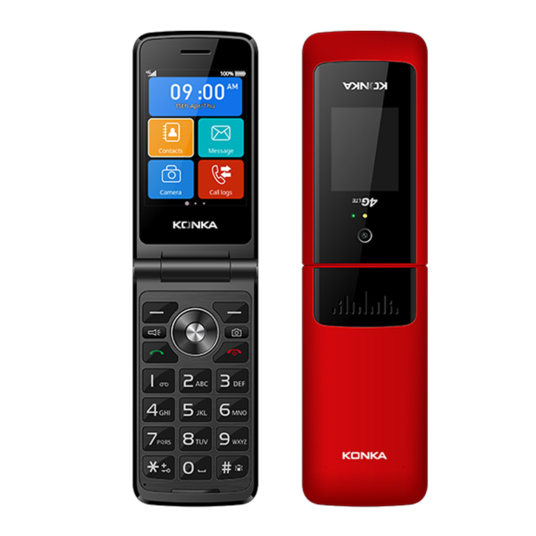 Konka F21 Flip (4G/LTE, 2.8'', 128MB/64MB) - Red