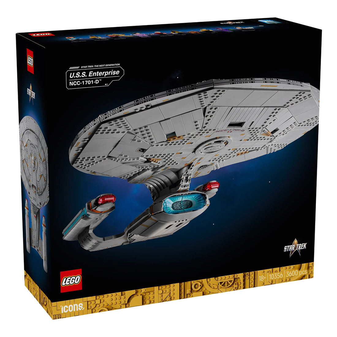 LEGO Icons Star Trek: U.S.S. Enterprise NCC-1701-D (10356)-package front 