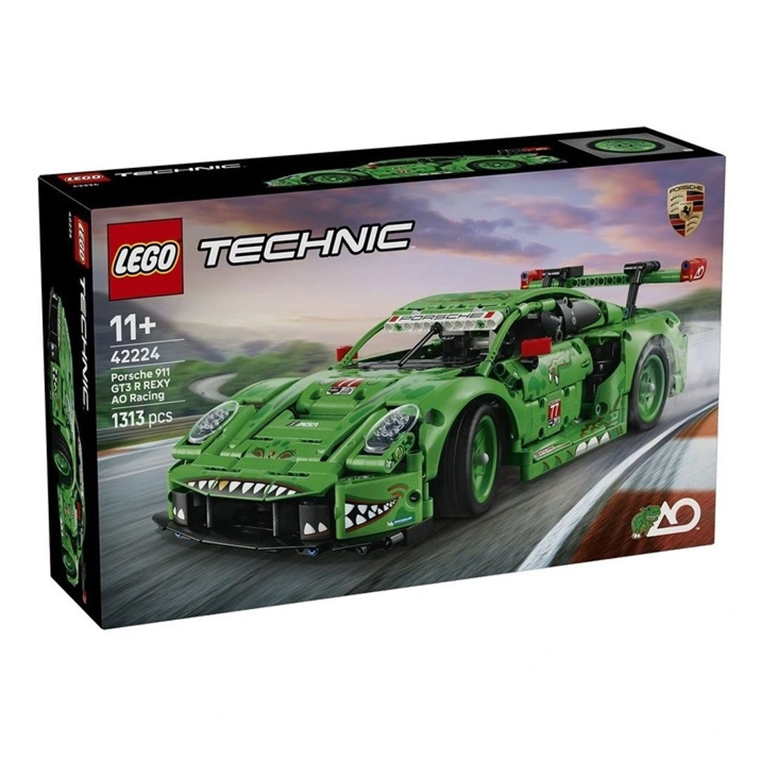 LEGO Technic Porsche 911 GT3 R REXY AO Racing Car (42224)-package front 
