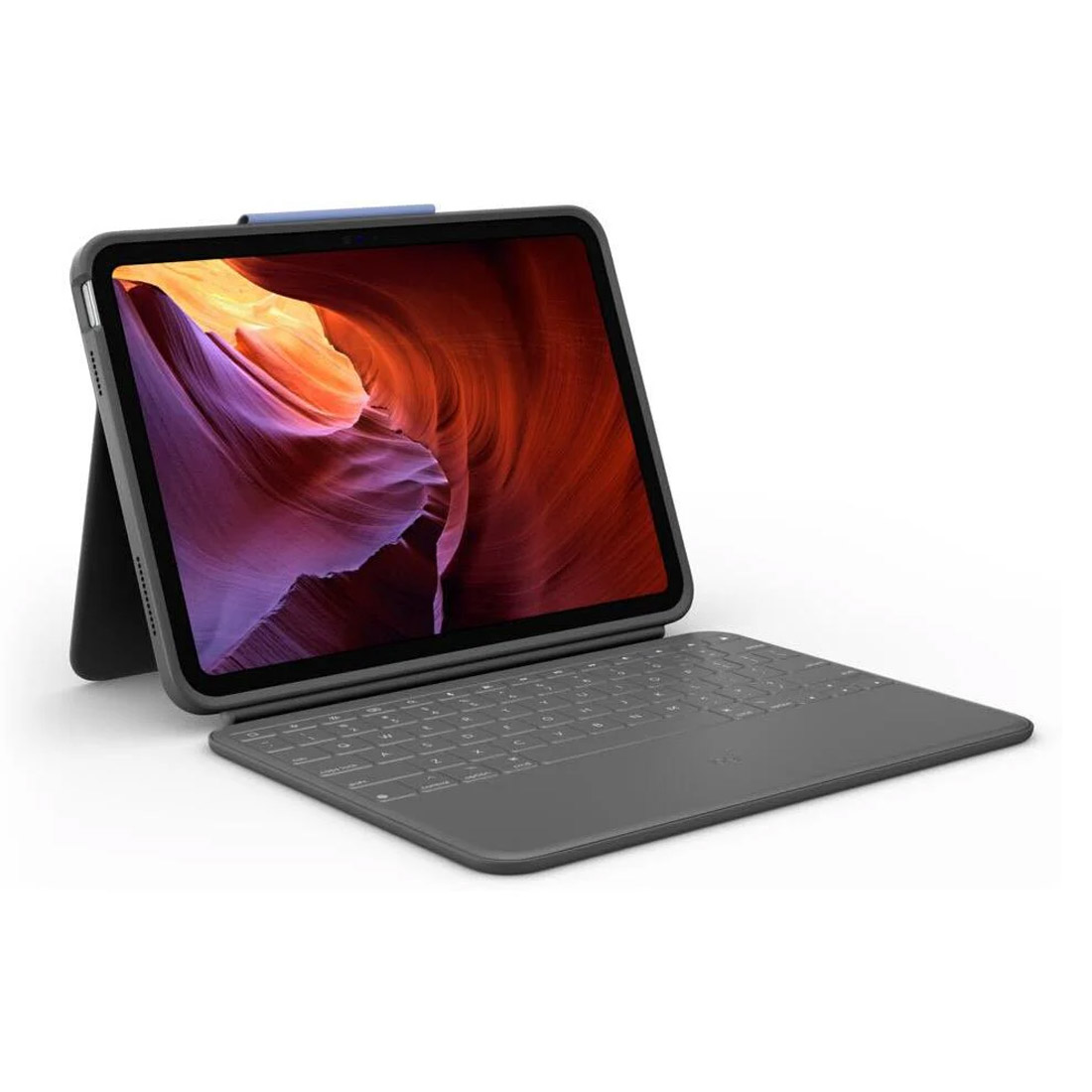 Photo of Logitech Rugged Folio Case for iPad 10.9" 10th Gen - Oxford Grey