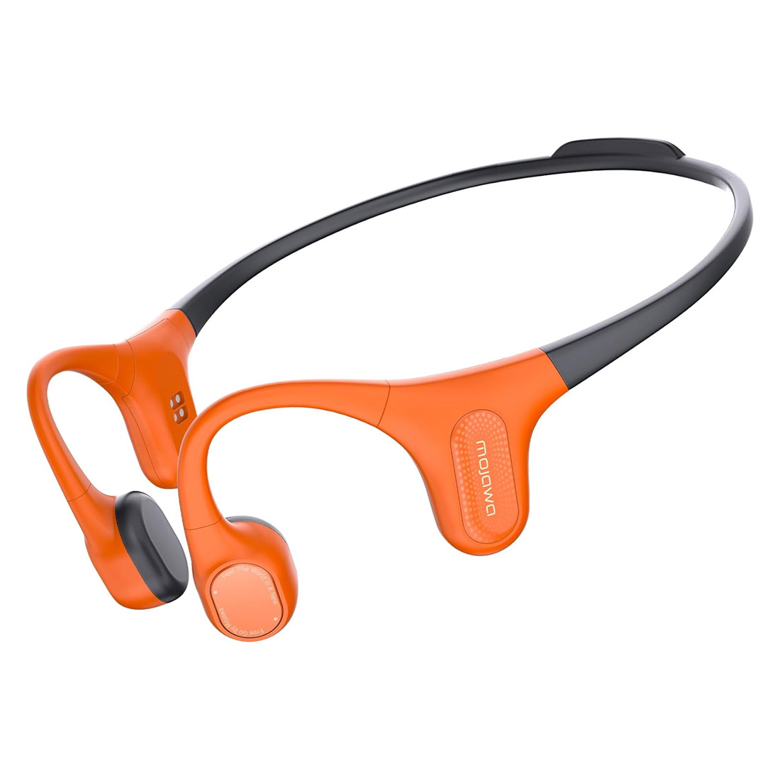 Photo of Mojawa Aerra Active ENC Noise Cancelling Open-Ear Waterproof Headphones - Black Orange