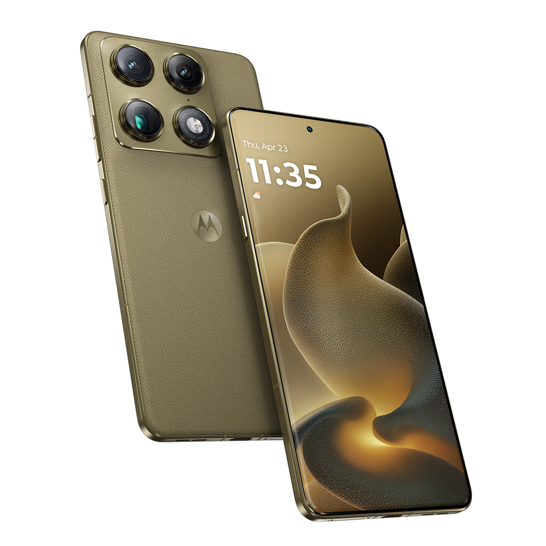 Motorola Signature 5G (Dual Sim, 256GB/12GB, 6.8'') - Martini Olive Gold-cobmo 