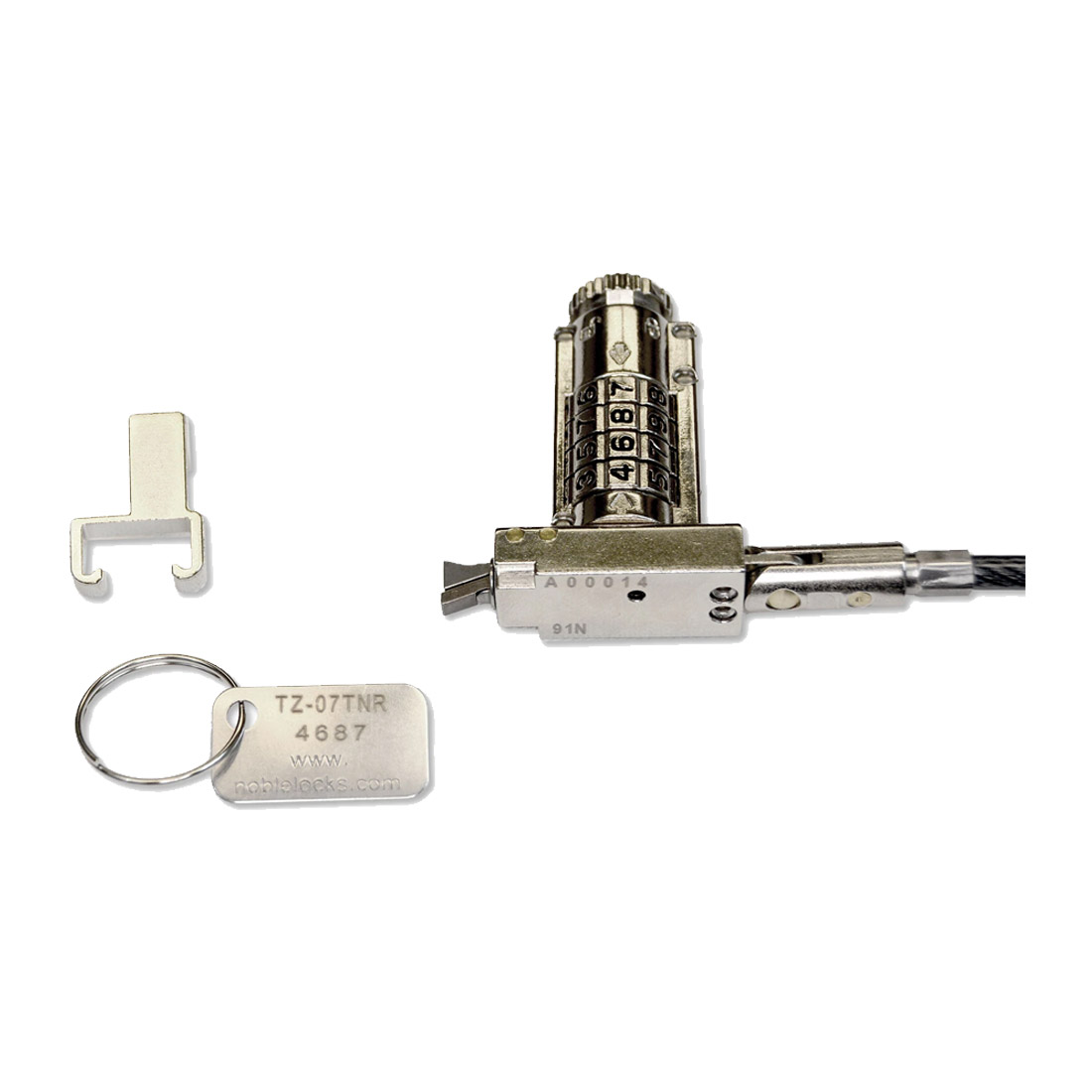 Noble Compact Combination Wedge Lock Non Resettable TZ07TNR