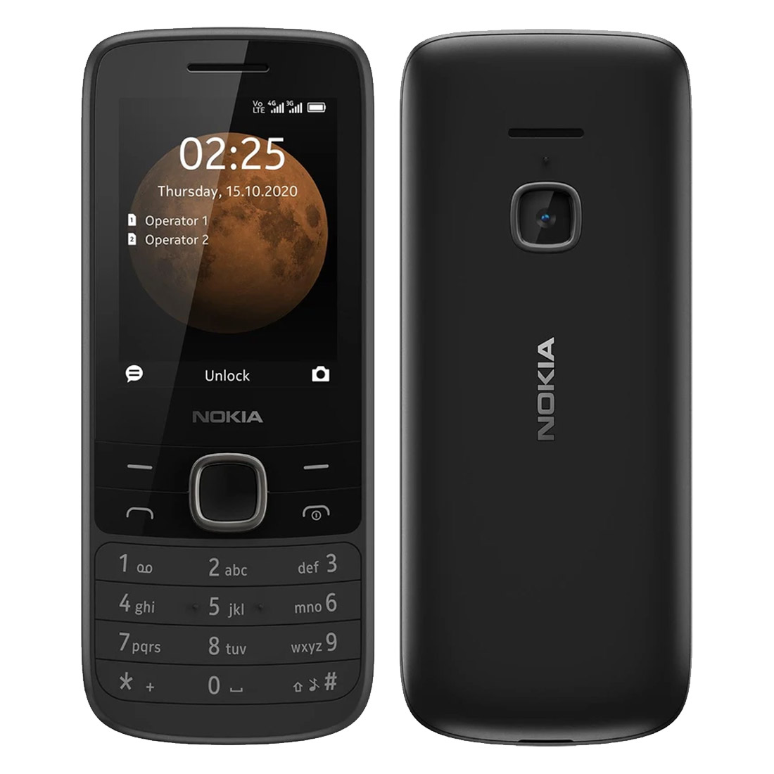 Nokia 225 (4G, Keypad) - Black