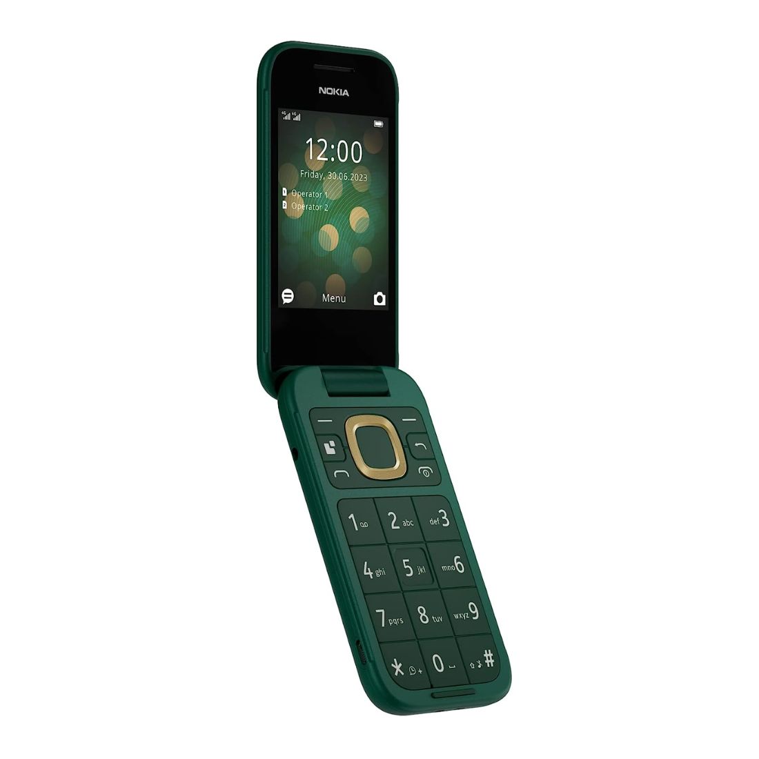 携帯 Nokia 2660 Flip (Dual Sim, 2.8 inches, 32GB, 4G) - Lush Green