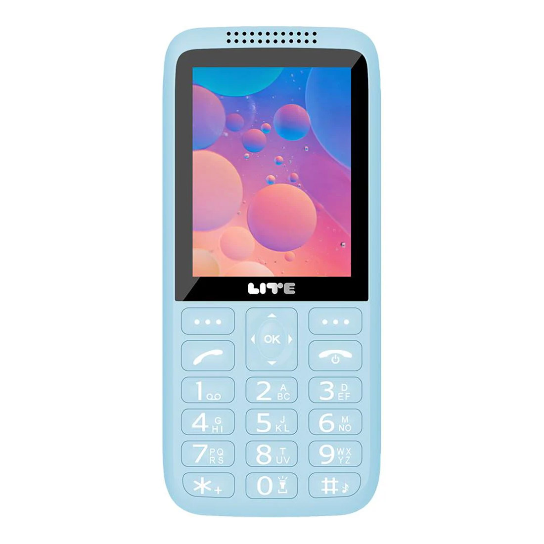 Opel Lite CandyBar 4G (Dual Sim, 2.8'', Keypad) - Blue Aura-front 