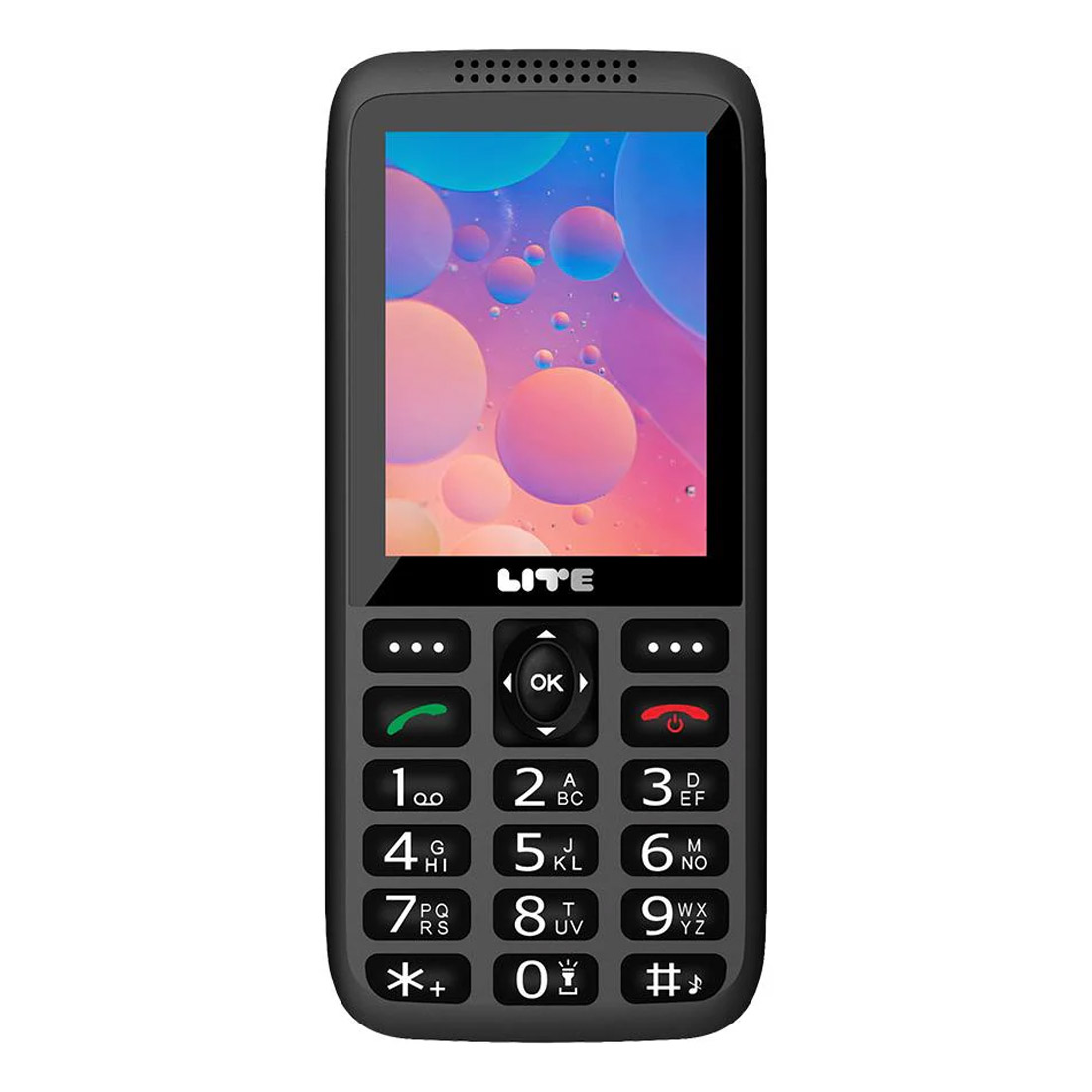 Opel Lite CandyBar 4G (Dual Sim, 2.8'', Keypad) - Deep Black-front 