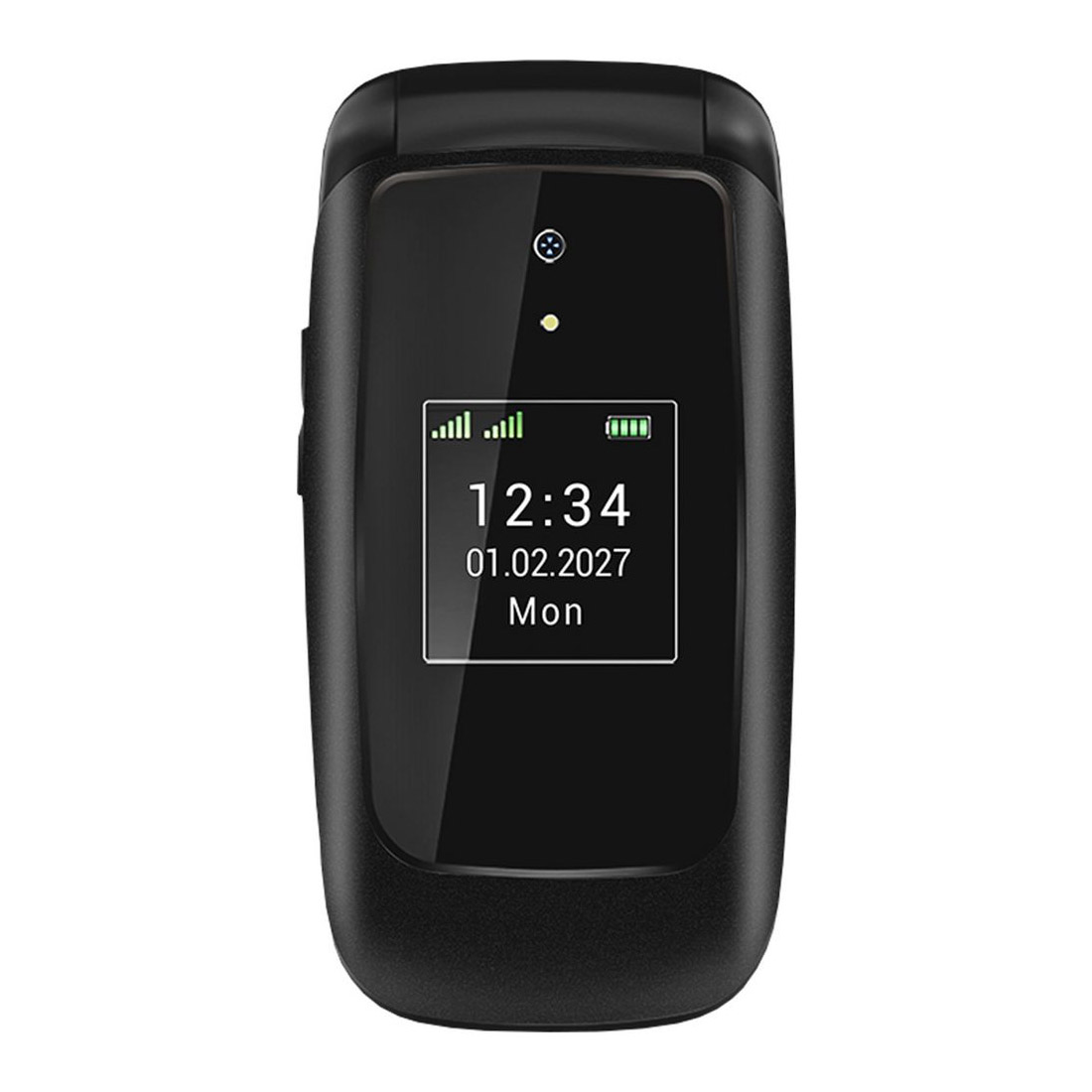 Opel Lite Flip (Dual Sim, 2.4'', Bluetooth) - Deep Black-front 
