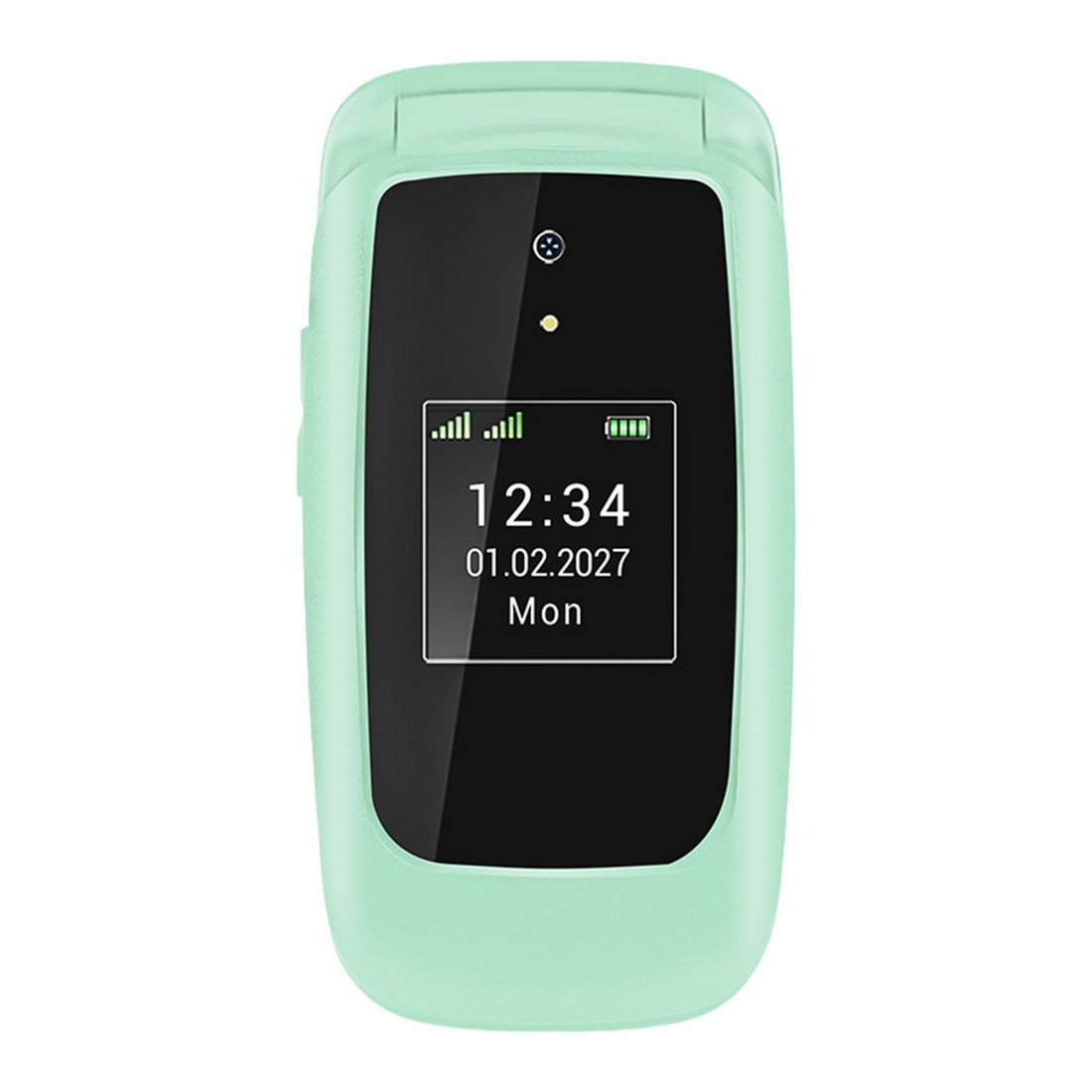 Opel Lite Flip (Dual Sim, 2.4'', Bluetooth) - Jelly Mint-front 