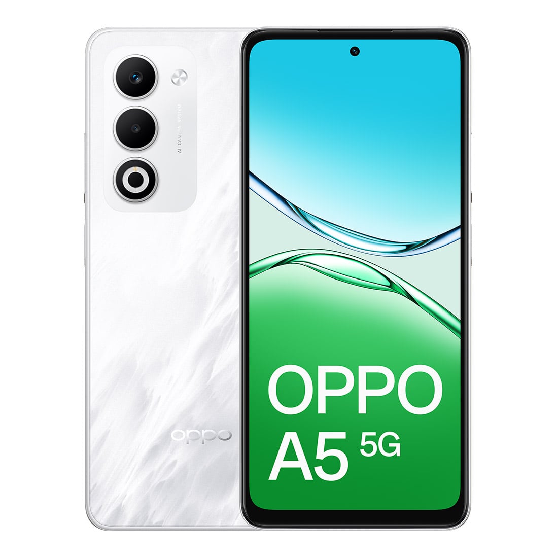 OPPO A5 5G (Dual Sim, 128GB/4GB, CPH2735AU) - Mist White | Mobileciti