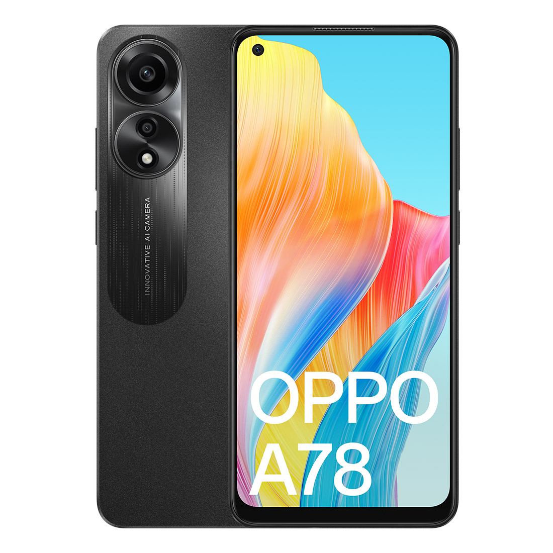 OPPO A78 4G (Dual Sim, 6.43'', 128GB/8GB) - Mist Black | Mobileciti